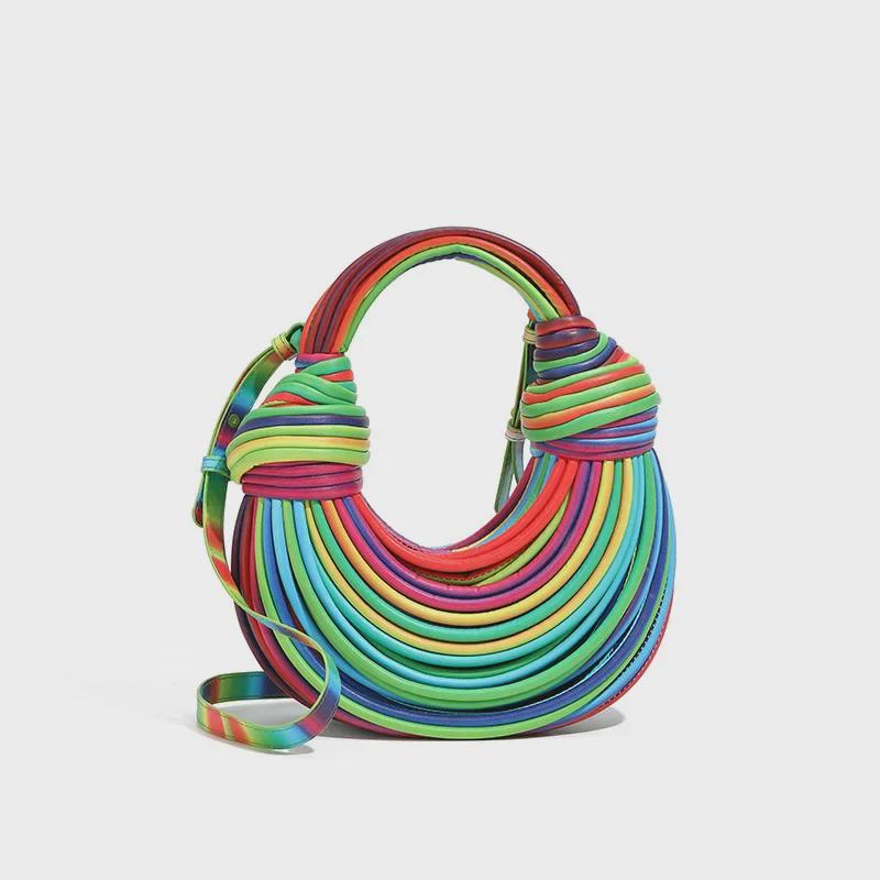 VantaGoods Hoogwaardige handgeweven Ramen Dumpling Cloud crossbodytas voor dames