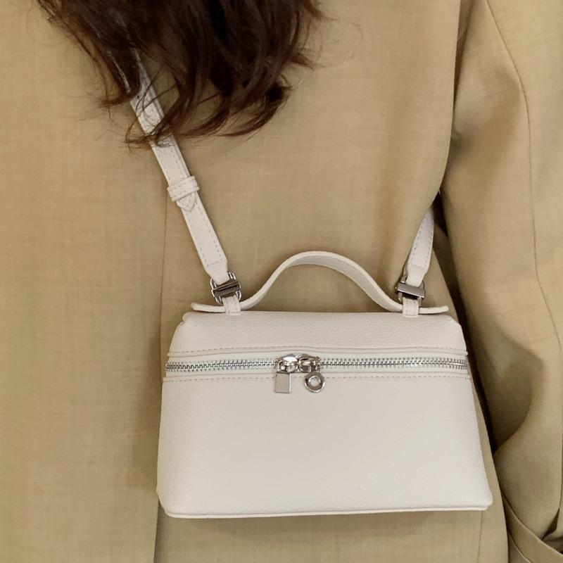 VIA ROMA Modieuze Vierkante Doos Tas Commuter Handgedragen Kleine Tas Crossbody Enkele Schoudertas kaki