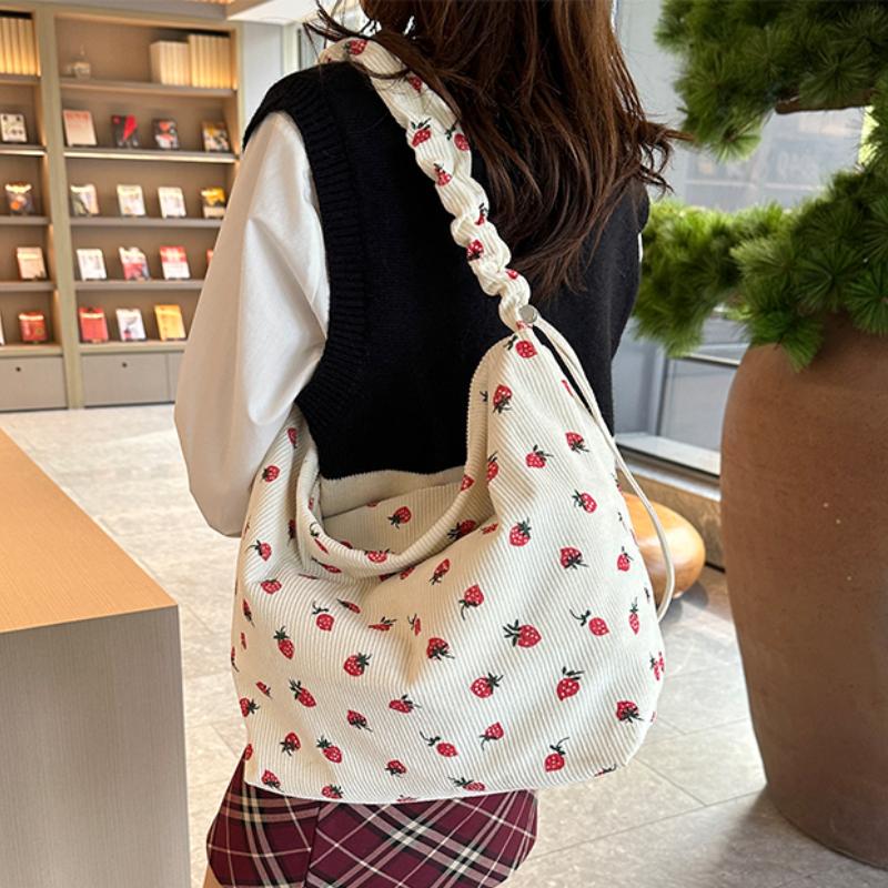 RUWB BAGS Mode Vrouwen Grote Capaciteit Crossbody Schoudertas Down Katoen Casual Eenvoudig En Veelzijdig bruin