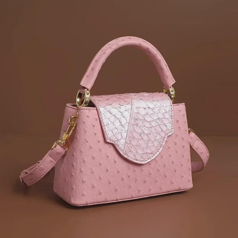 VantaGoods Dames Crossbodytas van echt leer met krokodillenmotief - Trendy, veelzijdige en modieuze vierkante handtas geel