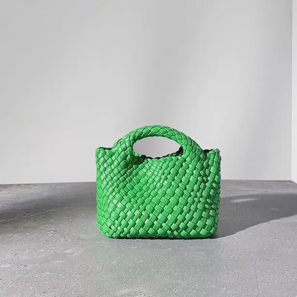 VantaGoods Dames chique echt leren geweven handtas: Veelzijdige schouder- en crossbodytas voor moeder en kind