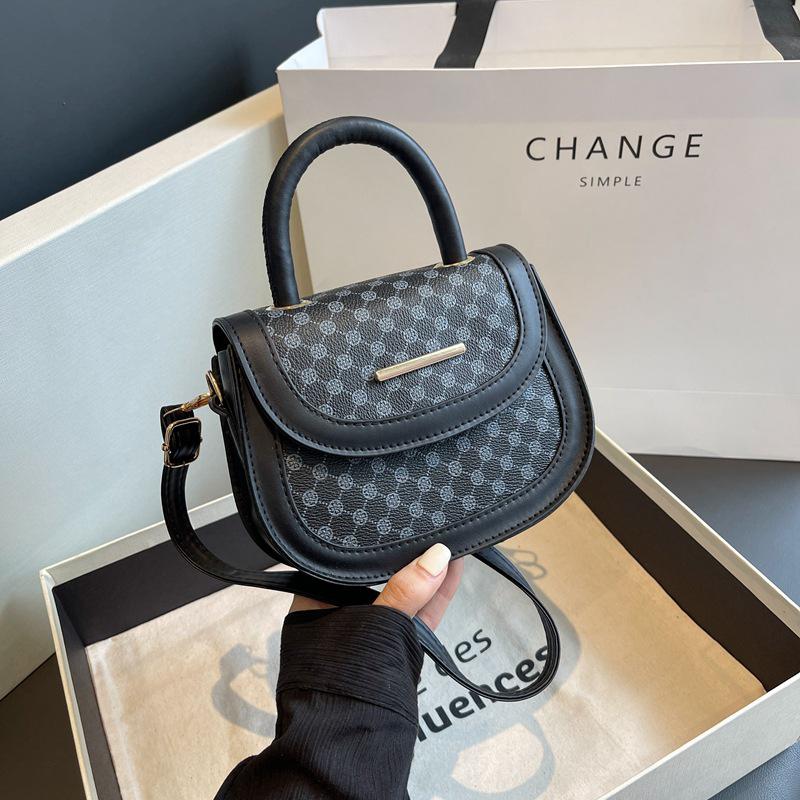 Fancy Lady Populaire crossbodytas, handtas, nichetrend, zadeltas, modieuze eenvoudige schoudertas, damestas one size zwart