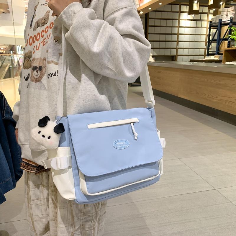 Kuluosidi Schoudertas Messanager Bag Nylon crossbodytas met grote capaciteit voor koppels geel