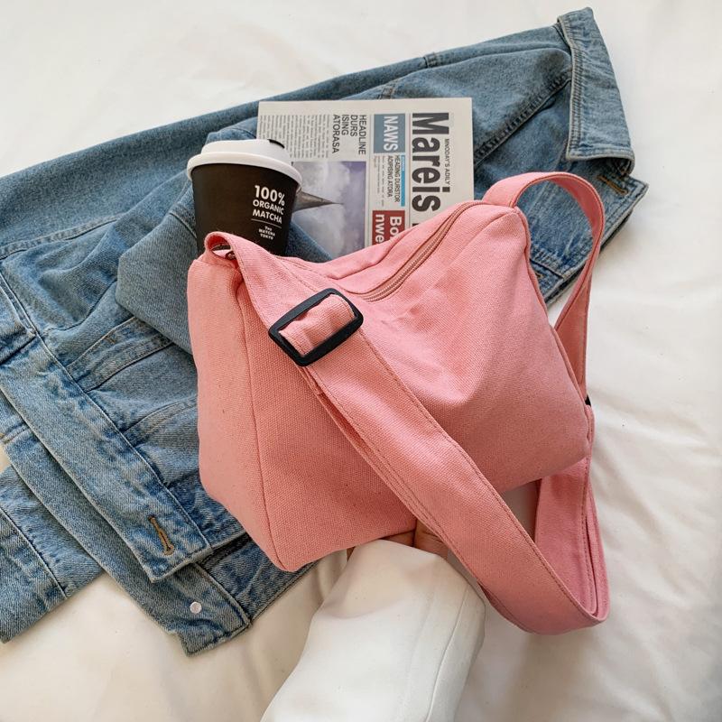 RUWB BAGS Kleine schoudertas voor vrouwen 2024 Lente Nieuwe damesmode Eenvoudige forensentas Messenger Tote Bag dames casual reistas crossbody tas roze