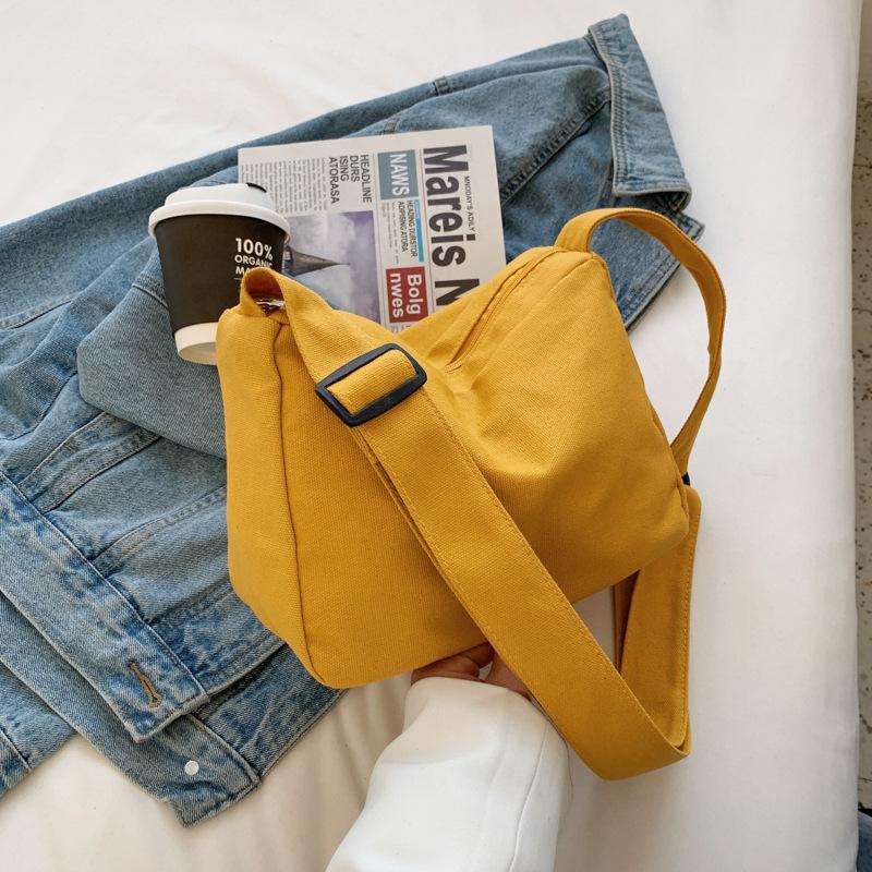 RUWB BAGS Kleine schoudertas voor vrouwen 2024 Lente Nieuwe damesmode Eenvoudige forensentas Messenger Tote Bag dames casual reistas crossbody tas geel