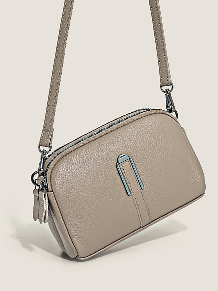 Your favorite bag Echt Lederen Tas Luxe Dames Handtassen Tas Voor Vrouw 2022 Vrouwelijke Clutch Telefoon Tassen Schoudertas Crossbody Messenger Pack 19cm6cm13cm kaki