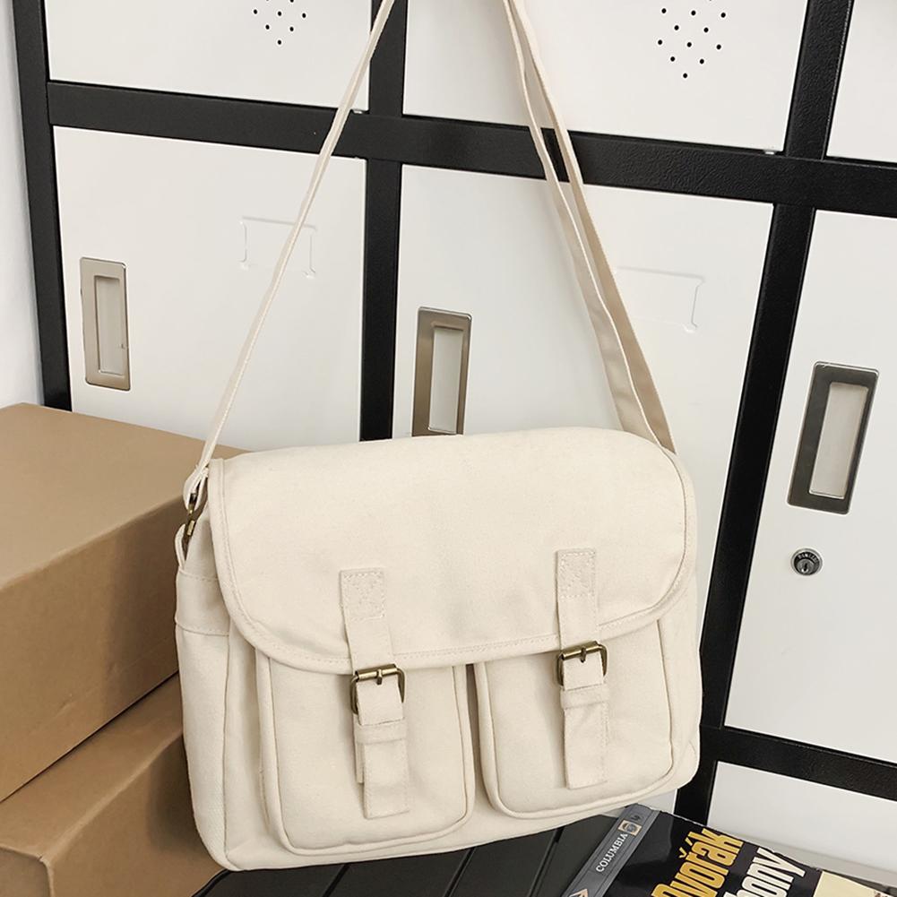 Your favorite bag Canvas Y2K Vrouwen Handtassen Schoudertassen Nylon Man Tote Messenger Bag Studenten Handtas Crossbody Tassen Grote Boekentassen Envelop Tas wit