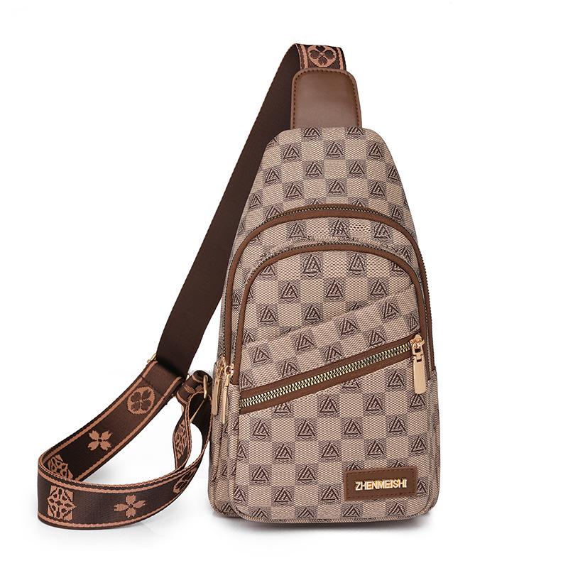 Kuluosidi Borsttas voor dames, zacht leer, kleine schoudertas, crossbodytas bruin