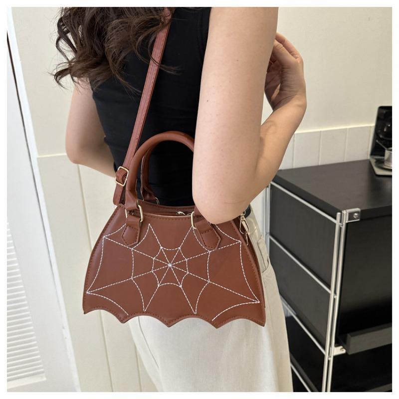 Blackberry 01 Spider Web Handheld Crossbody-zadeltas met één schouder Damestas bruin