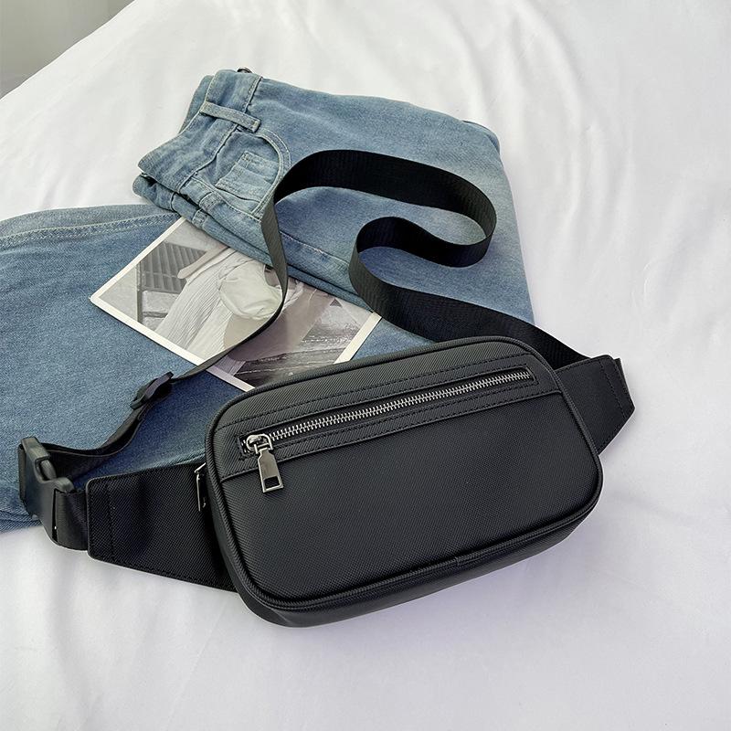 VIA ROMA Tas met grote capaciteit Damestas Casual schoudertas Kleine vierkante tas Fanny Bag Borsttas One Size zwart