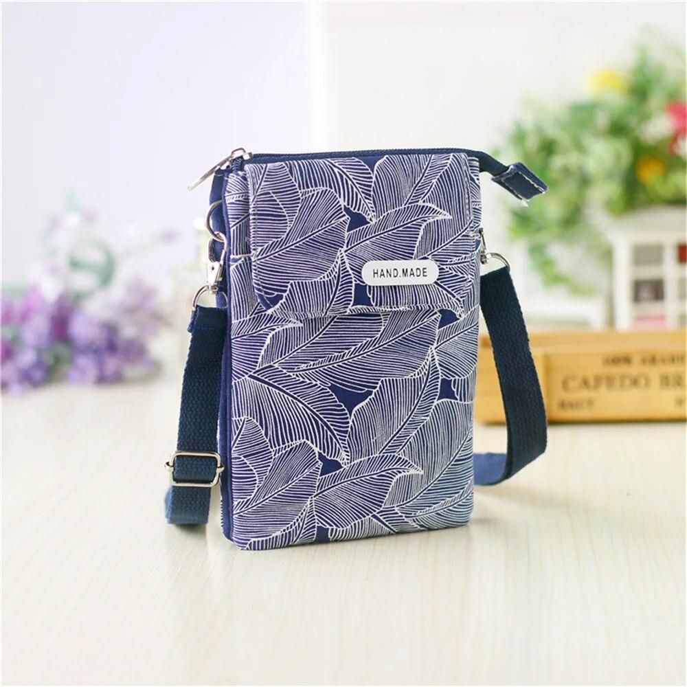 Mango Event Idyllisch Bladstof Messenger Mobiele telefoontas Hoes Schoudertas Portemonnee Etui Handtas Portemonnee Damestas Tote Bag 2022