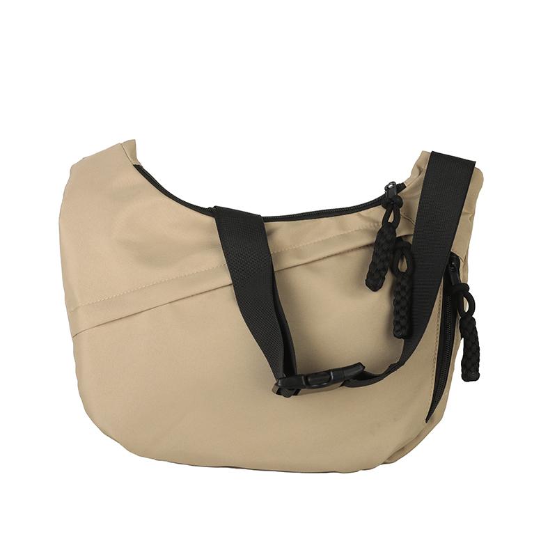 MOJOTO Nylon Hobos Crossbody Tassen Solid Casual Rits Dames Tassen 2024 Mode Hoge Capaciteit Effen Kleur Enkele Schouder Totes Tas kaki
