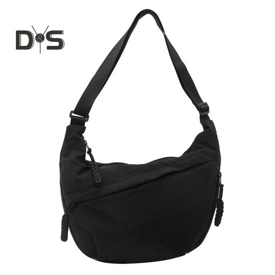 Shoesmith Dames crossbodytas met verstelbare riem, grote capaciteit, Dumplingtas met ritssluiting, multi-pocket ontwerp, schoudertas voor dagelijks gebruik zwart
