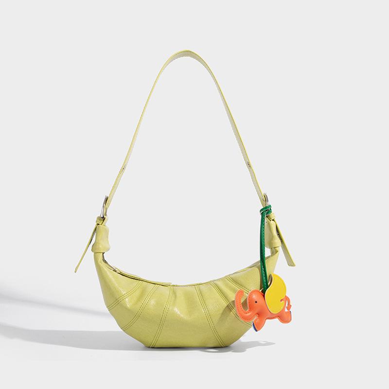 VIA ROMA Hoge Uitstraling Niveau Croissant Tas Modieus en Casual Veelzijdige Croissant Tas Trendy Crossbody Schoudertas groen