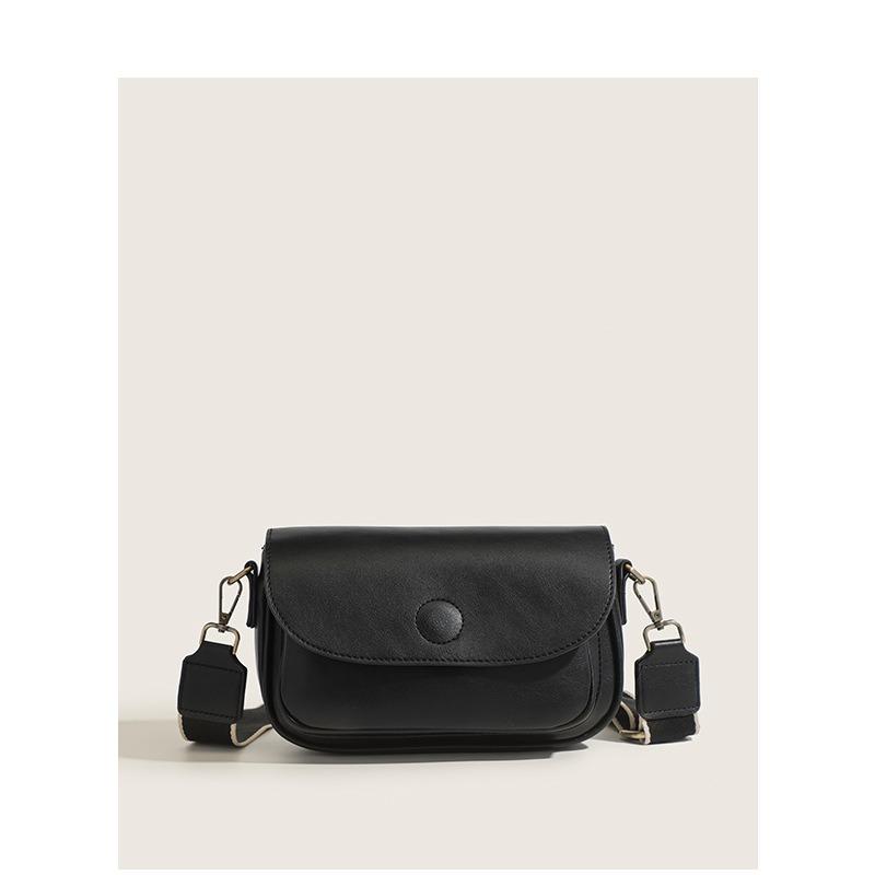 VIA ROMA Damestas Crossbodytas met nichetextuur Brede schouderband Kleine vierkante tas Tofu-tas One Size zwart