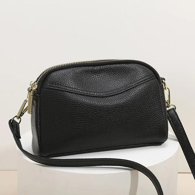Sports bag Echte leren tas voor dames, dames schoudertassen, luxe koeienleren koerierstas, damestassen