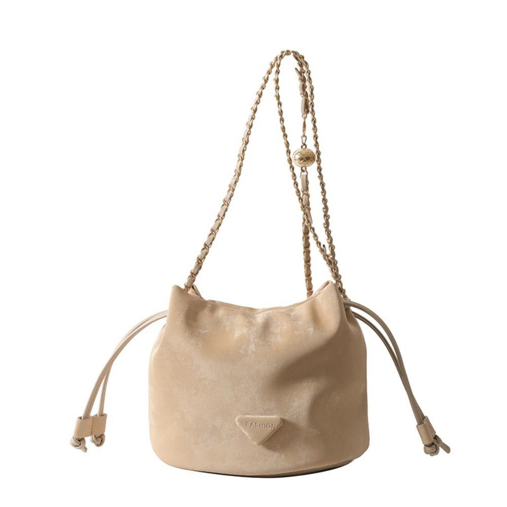 Luoiao368 Fashion Women Shoulder Bags PU Leather Crossbody Bag Large Capacity Messenger bag  for Women khaki-No pendant
