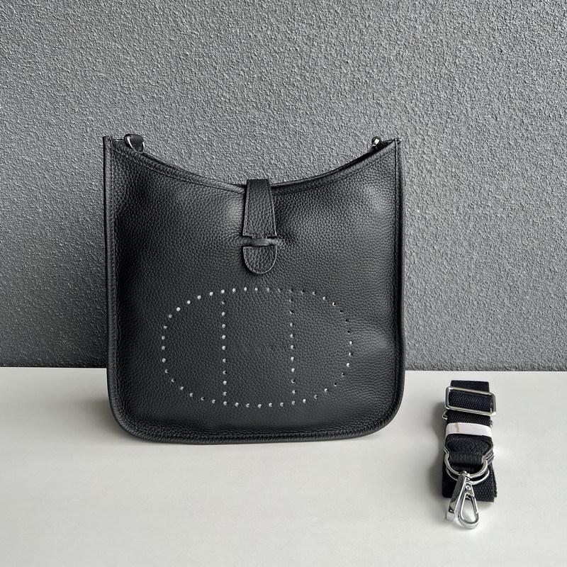 Purple Rose Nieuwe Echte Lederen Toplaag Koeienhuid Lychee Patroon Heren- en Dames Universele Holle Crossbody Tas Echte Lederen Dames Tas 28x10x28cm zwart