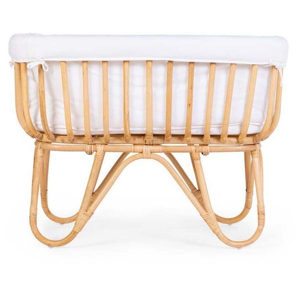 Childwood Childhome rattan wieg rechthoekig (incl. matras en cover)
