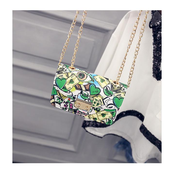 Your favorite bag Mode Vrouwelijke Kleine Schoudertas Dames Keten Handtas Dames Messenger Bags Designer Crossbody Tas groen