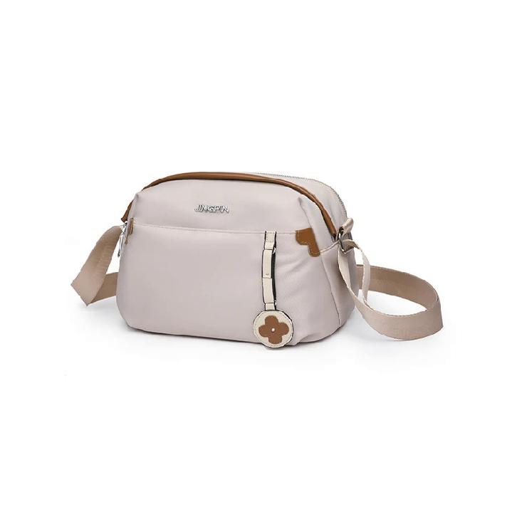 RUWB BAGS Tassen voor dames Casual lichte praktische vrouwelijke schoudertassen Hoge kwaliteit nylon Crossbody Pack Designer zomermeisjes Messenger Bag abrikoos