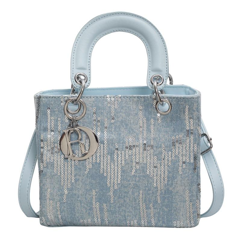 Framont Fashion House High-end niche tas dames zomer 2024 nieuwe veelzijdige mode messenger bag dames populaire draagbare Princess Diana tas lichtblauwe kleur