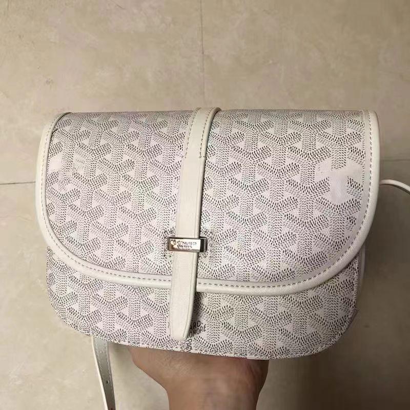 Treasure Bags Klassieke Postbode Tas Zadel Tas Pepita Tas Kleine Vierkante Tas Oude Bloemen Tas Schouder Messenger Tas wit