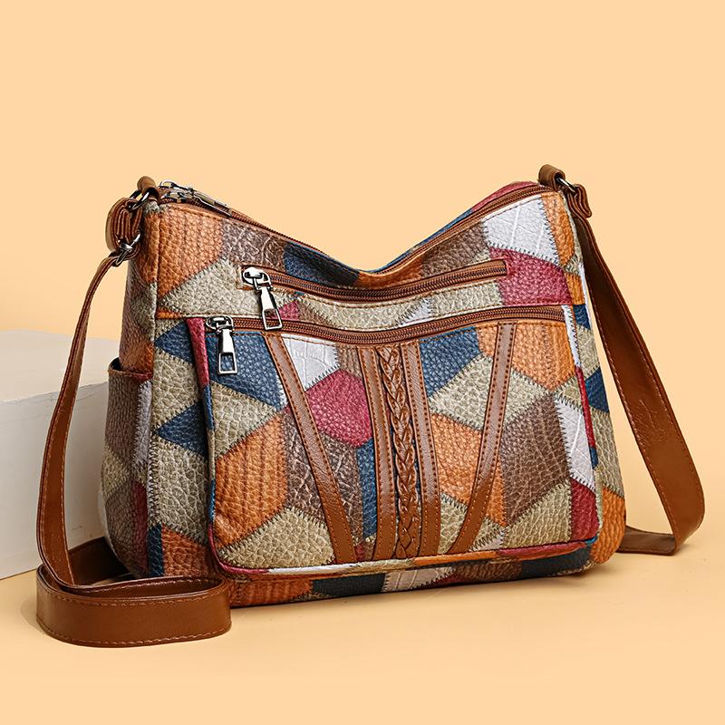 Fashionable bags Elegante vintage crossbodytas voor dames Trendy handtas Mode multi-pockets schoudertas All-match retro crossbodytas voor dagelijks gebruik