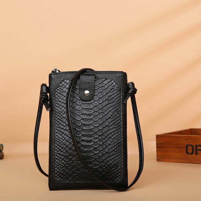 Fashion Tribe Nieuwe dames portemonnees krokodilpatroon lederen schouderband tas mobiele telefoon grote kaarthouders portemonnee handtas zakken