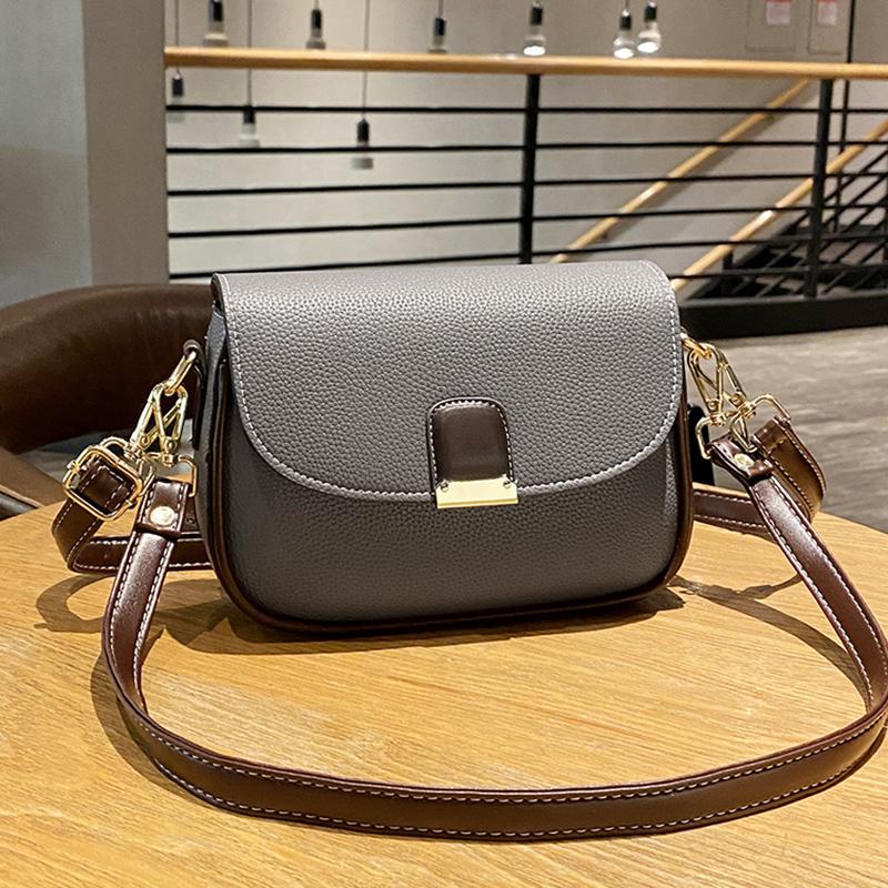 Your favorite bag 2023 Vrouwelijke kleine crossbodytas PU-leer Vintage portemonnees Handtas Hoge kwaliteit Messenger schoudertas Elegante tas voor dames grijs