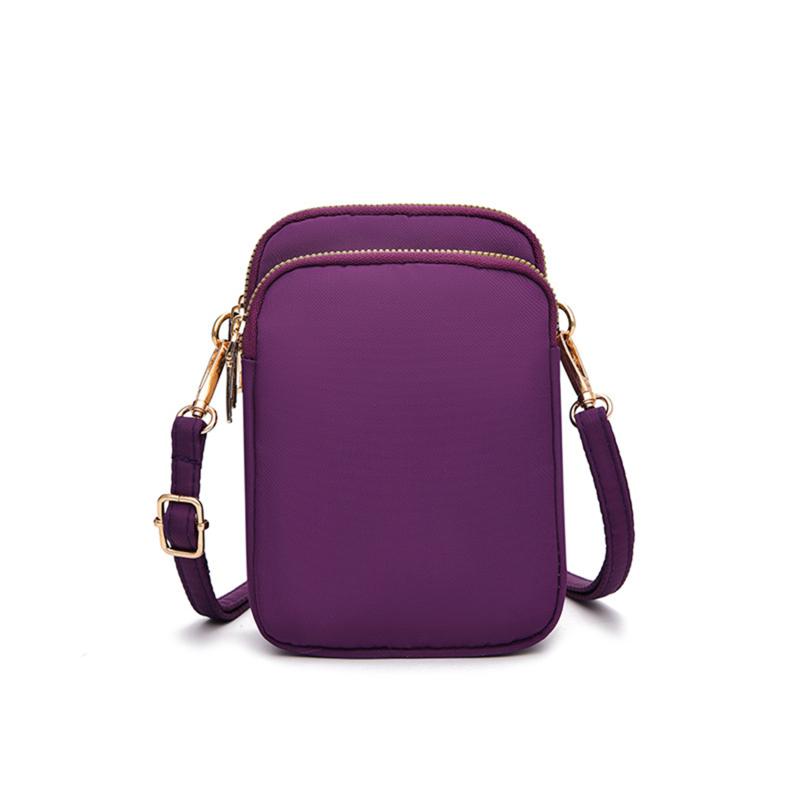 Comple Crossbody Walking Mini Kleine Tas Zet Mobiele Telefoon Stoffen Tas Verticale Munt Portemonnee