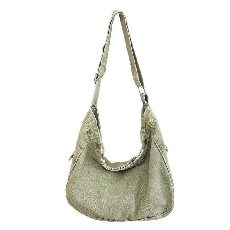 KULUOSIDI BAG Canvas tas Dames Denim Crossbody tas Schoudertas Dames tas groen