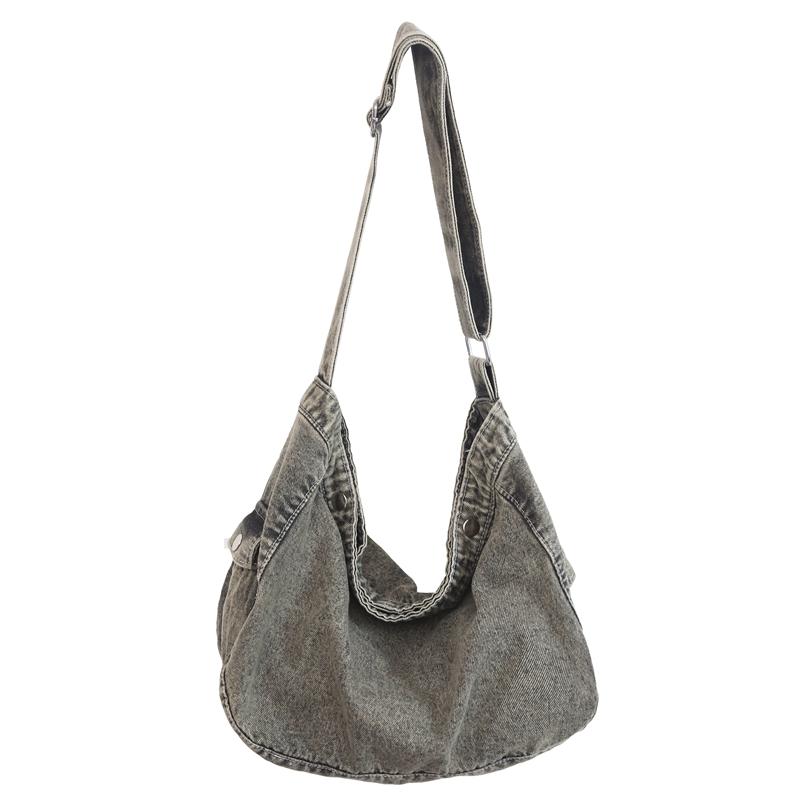 KULUOSIDI BAG Canvas tas Dames Denim Crossbody tas Schoudertas Dames tas zwart
