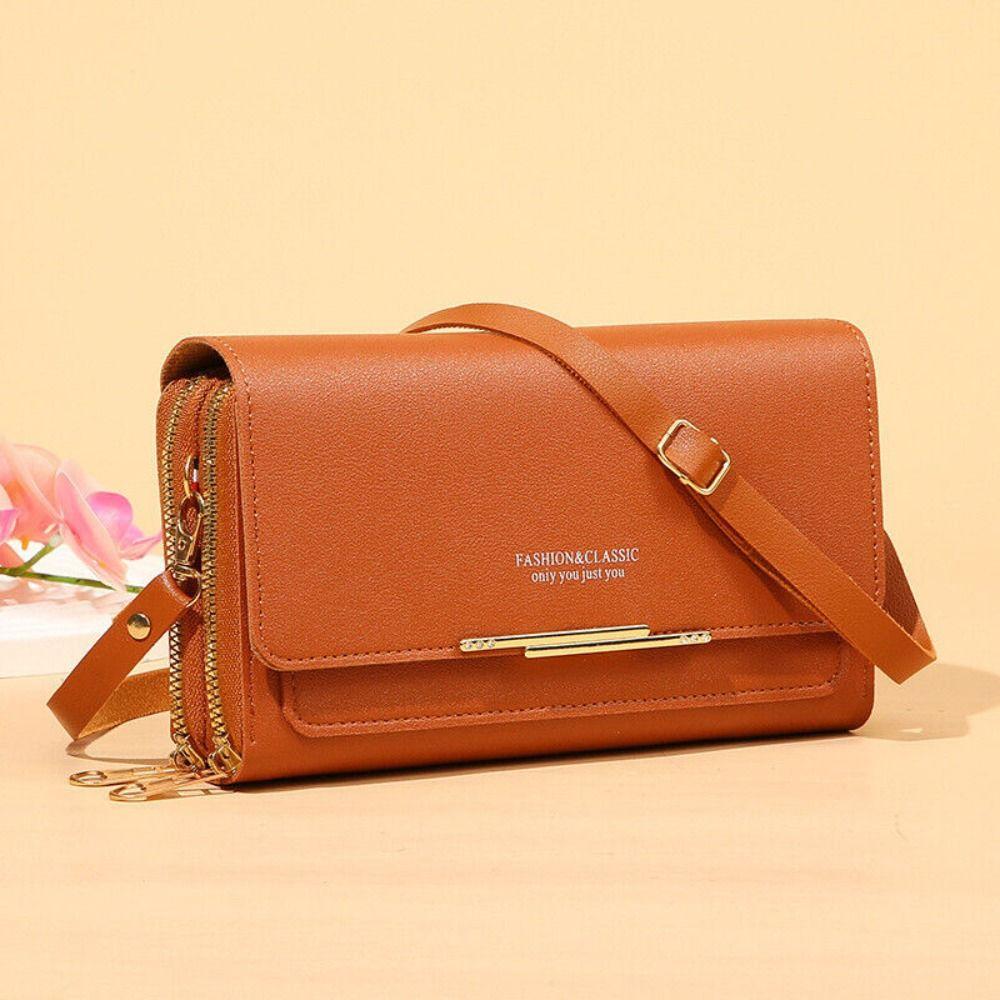 Suozhou Retro PU Leather Large-capacity Handbag Messenger bag Cross Body Women Shoulder Bags bruin