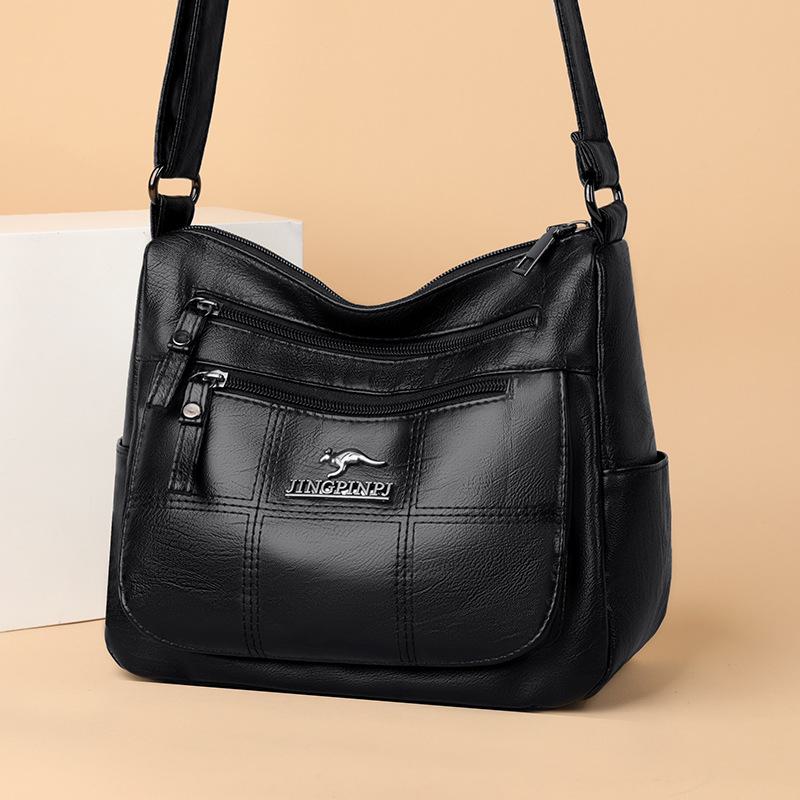 Super Select 2024 Dames Messenger Bags met Multi-Layer Design, Grote Capaciteit Mom Bags voor Schouderdragen 25x21x12 cm