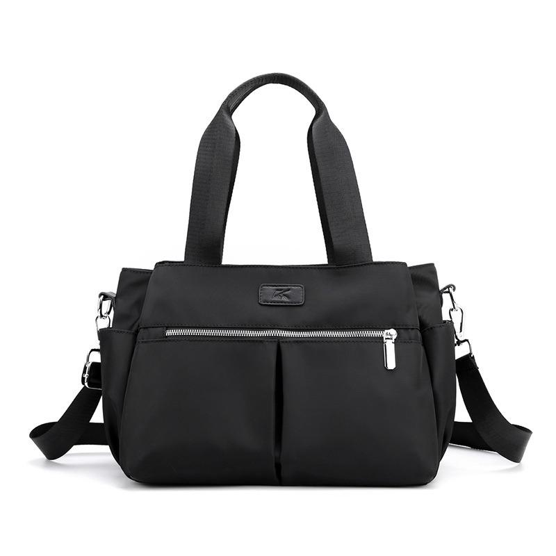 VIA ROMA Nylon tas Mode lichtgewicht tas Dames Crossbody tas Dames tas One Size zwart