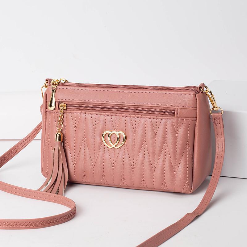 AI Supermarket Mini Messenger Bag voor dames: Hoogwaardig kwastje van zacht leer voor vrouwen van middelbare leeftijd