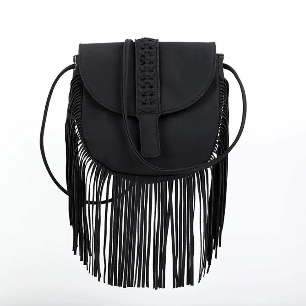 RUWB BAGS Faux Suède Hippie Gypsy Boho Tas Dameshandtassen Tas Vintage Fringe Kwastje Boho Tas Dames Schouder Crossbody Tassen