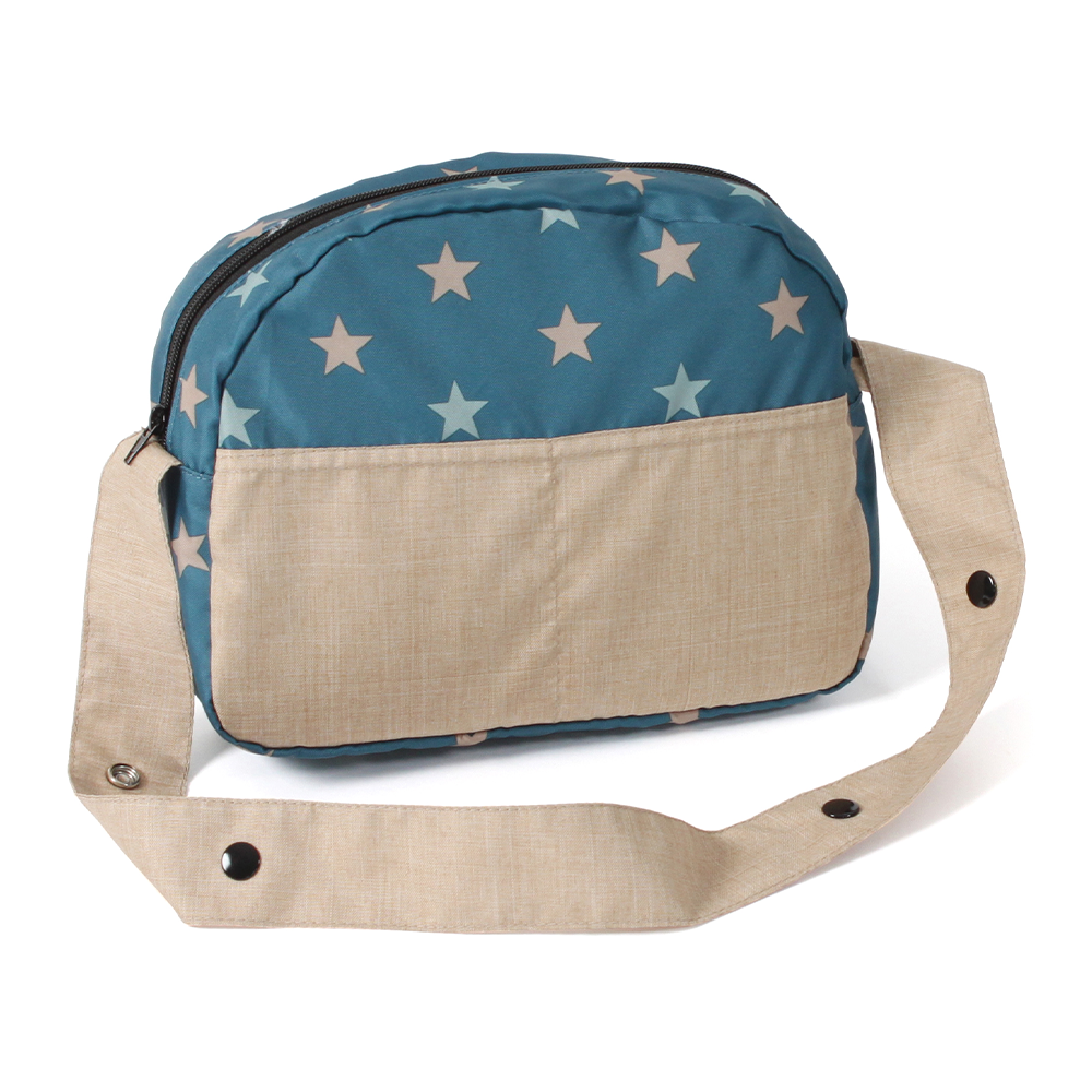 Bayer Chic 2000 Poppen Luiertas - Stars Turquoise Beige