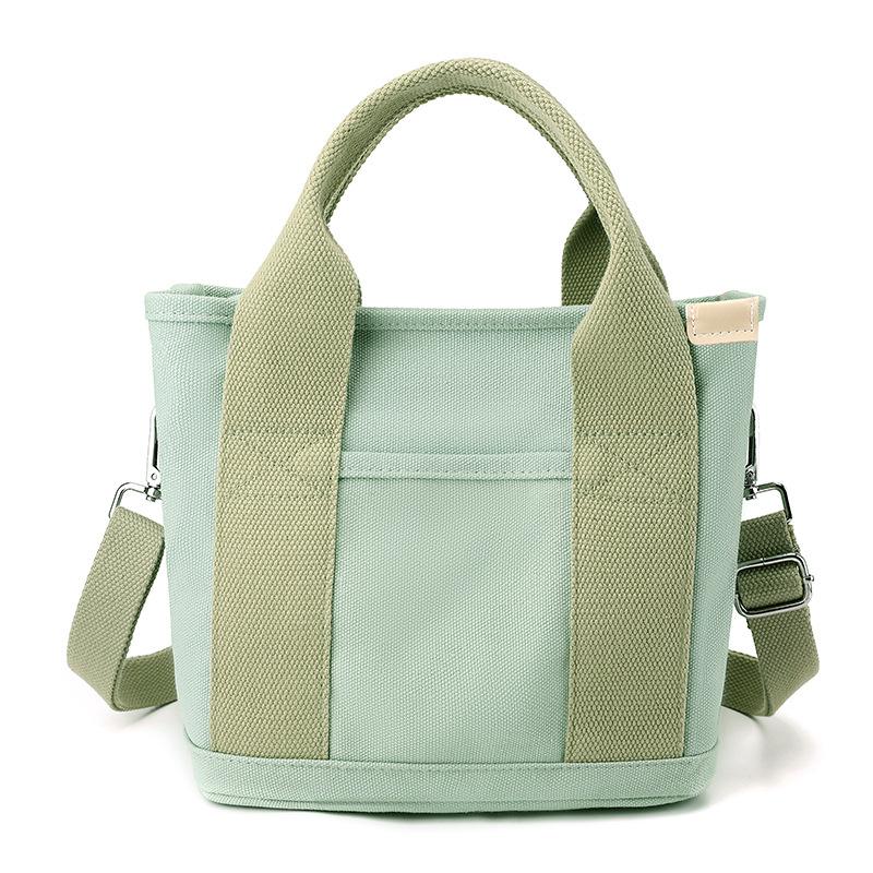 RUWB BAGS Canvas Duurzame damestas met handvat aan de bovenkant Meisjes schoudertas Grote capaciteit Tote Handtassen Vrouwelijke reistas Draagbare mama tas