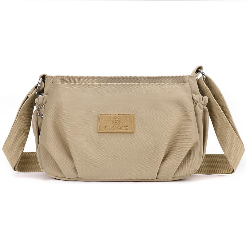 RUWB BAGS Effen kleur waterdichte schoudertas vrouwen casual kleine crossbody tas multifunctionele handtas messenger bag