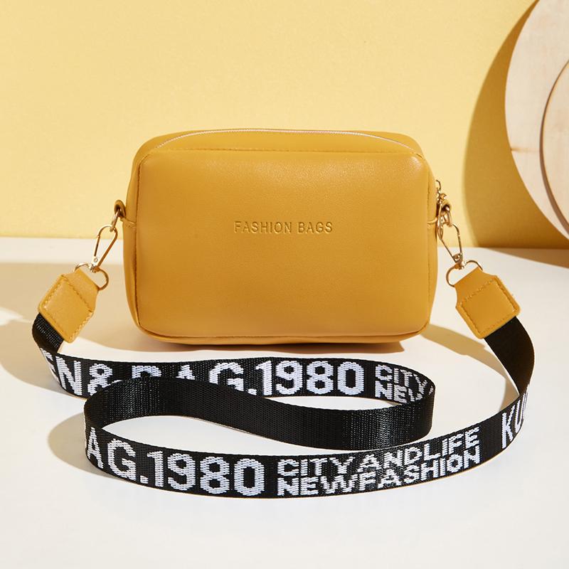 Your favorite bag Mode kleine vierkante tas voor dames PU lederen schoudertas Crossbody tas met briefriem Trendy handtas