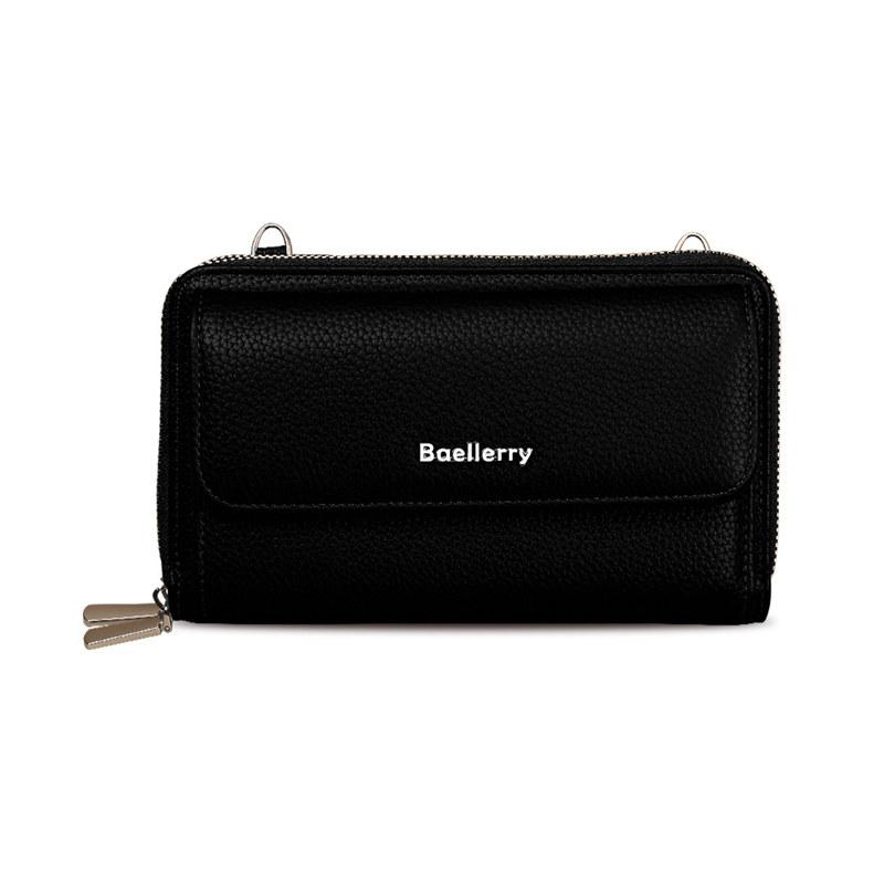 Baellerry Damesmode Schoudertassen met Kleine Rits Portemonnee voor Dames Crossbody Tas Kunstleer Telefoontassen Portemonnees 19*12*7cm zwart