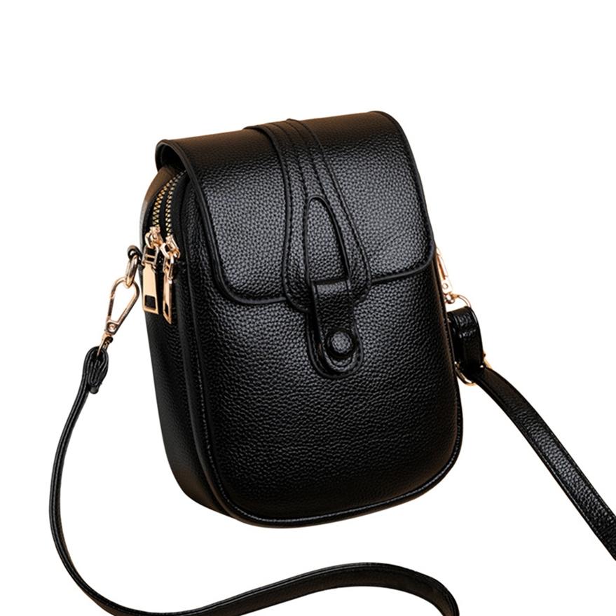 Colorful Bag Dubbellaagse verticale mobiele telefoontas Dames Casual schoudertas Diagonaal