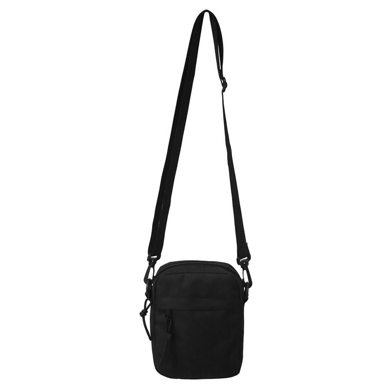 The best future Messenger Sling Bags voor mannen Casual Canvas Kleine rits Crossbody Pouch Eenvoudige kleine Crossbody schoudertas Herentas zwart