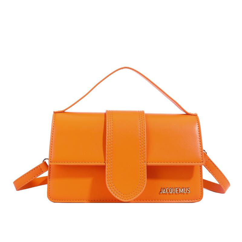 Sexy ladies trend market Foreign style bag women's 2025 new  version shoulder bag high value women's bag trendy messenger bag small square bag oranje