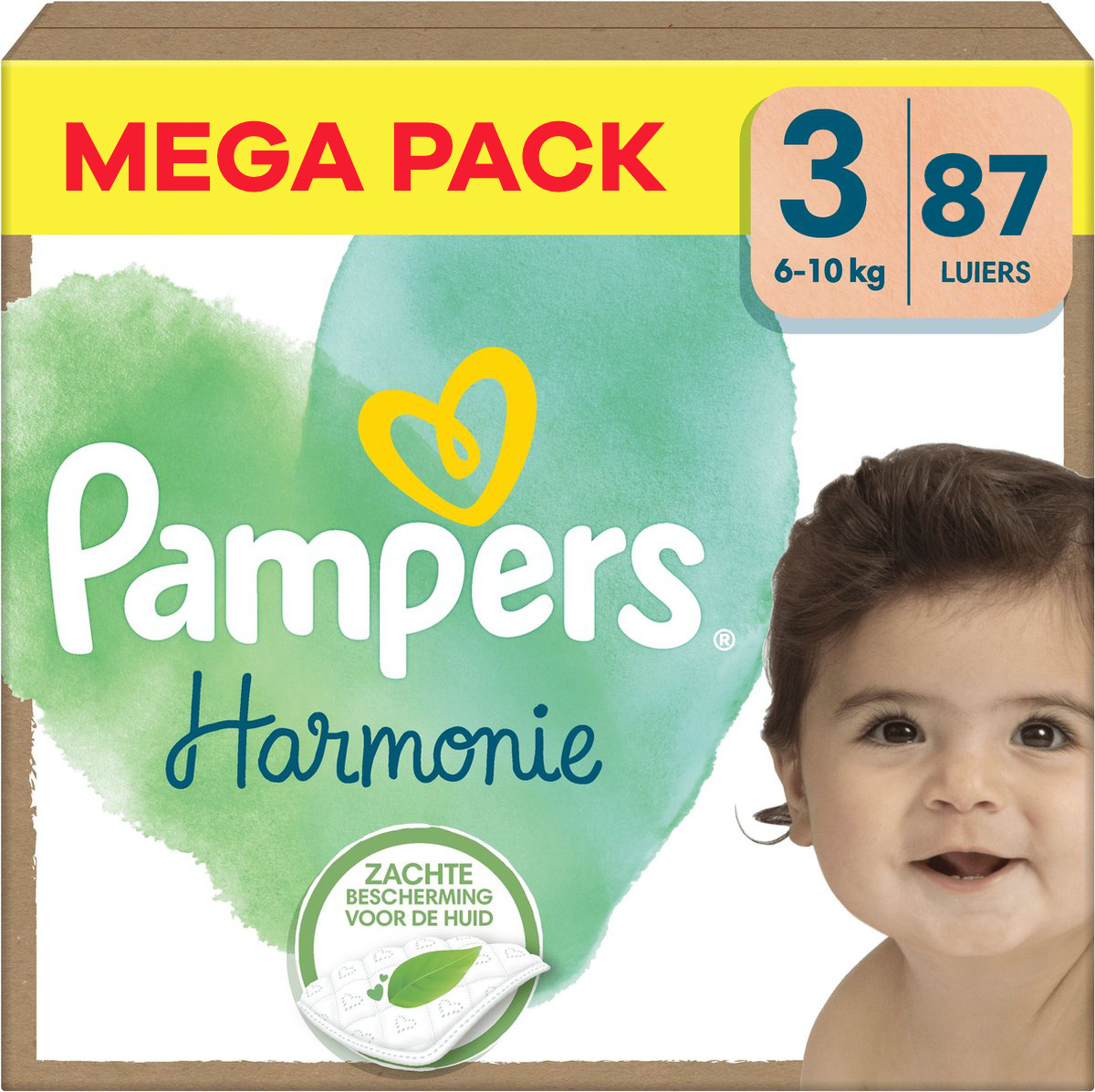 Pampers  Harmonie - Maat 3 - Mega Pack - 87 stuks - 6/10 KG