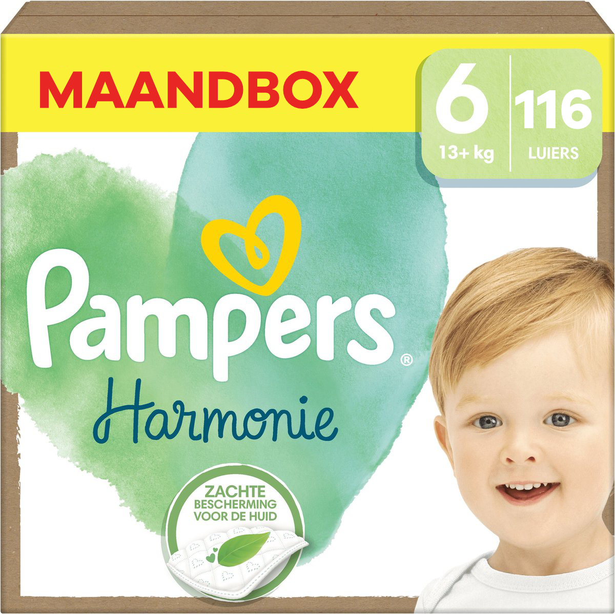 Pampers  Harmonie - Maat 6 - Maandbox - 116 luiers - 13+ KG