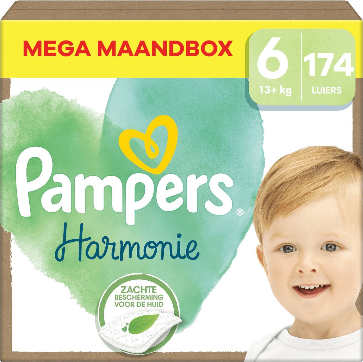 Pampers  Harmonie - Maat 6 - Mega Maandbox - 174 luiers - 13+ KG