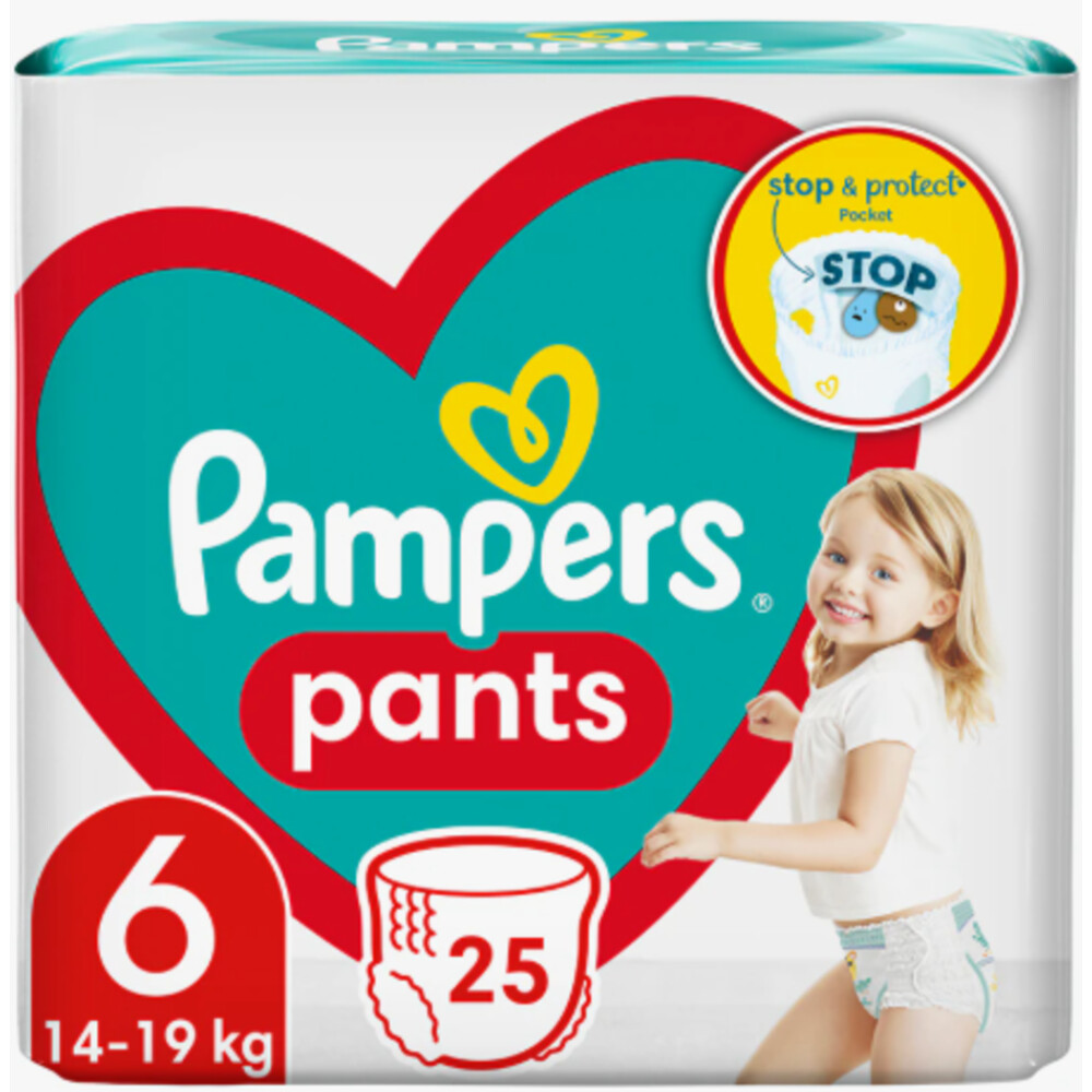 Pampers 3x  Baby Dry Luierbroekjes Maat 6 (14-19 kg) 25 stuks